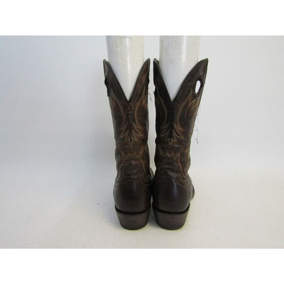Ariat Mens Size 8.5 D Brown Leather Buckaroo Stockman Cowboy Western Boots main image 4